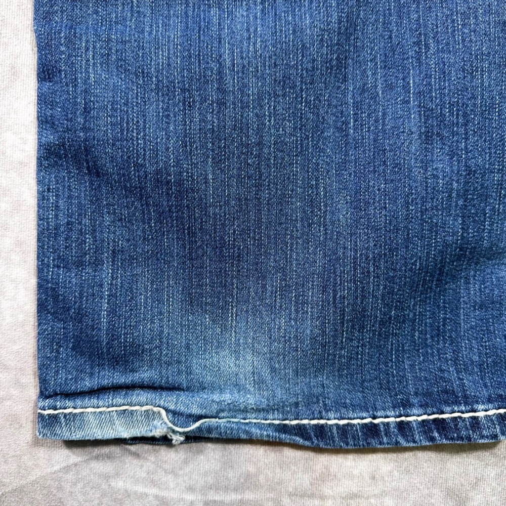 BKE Harper Bootcut Jeans Womens 32R Medium Wash Contrast Stitch Denim Blue - Picture 11 of 13